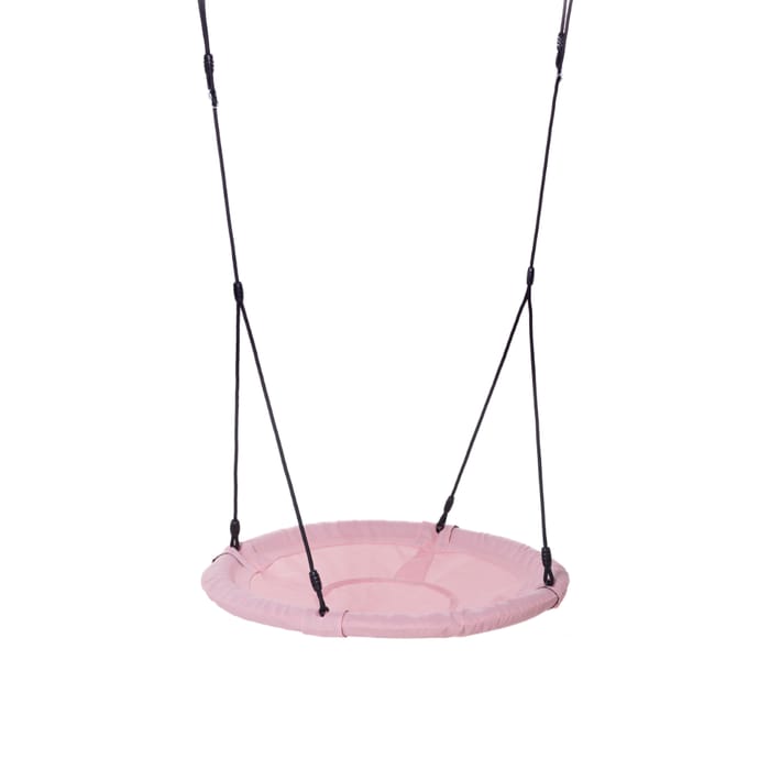 Sensory Saucer Swing Ø100 cm - Pink (Black Rope)