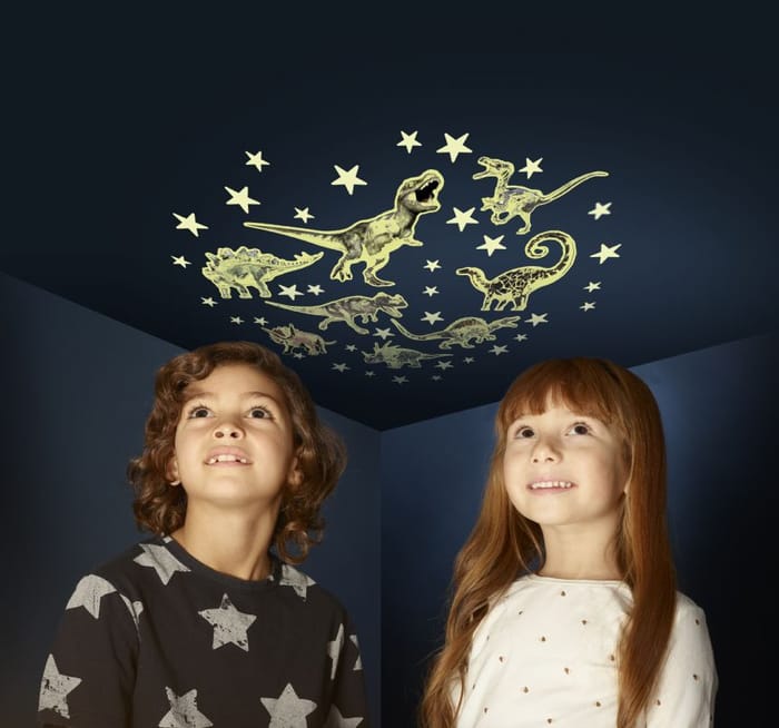 Glow in the Dark - Dinosaurs and Stars, 43 pcs