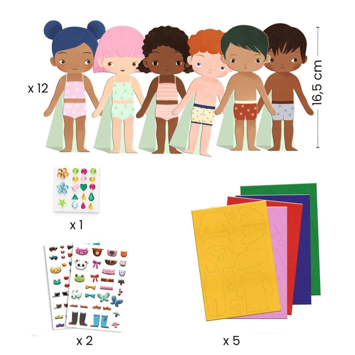 Felt Dress-Up Dolls