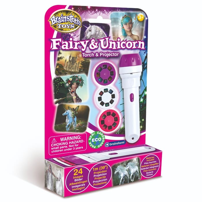 Torch Projector with Slides - Fairies and Unicorns