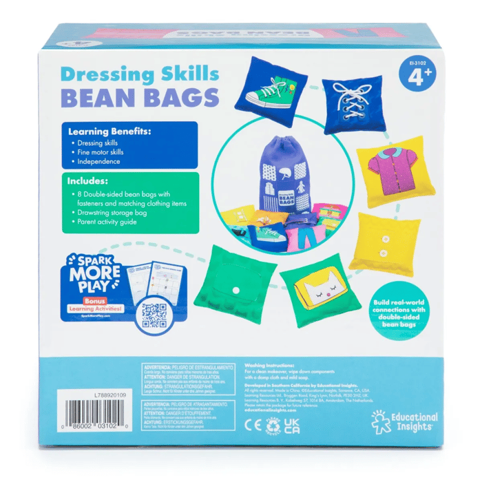 Dressing Skills Fine Motor Bean Bags