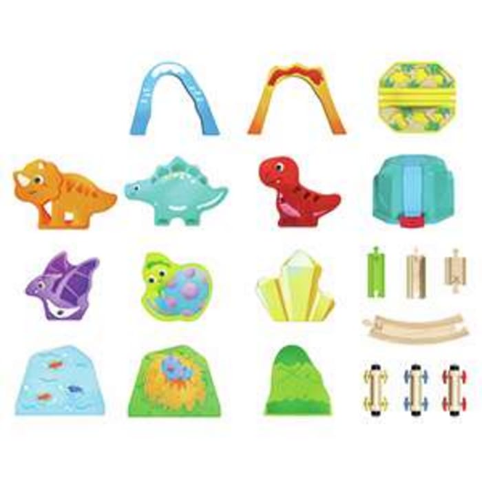 Train Track Set for Toddlers - Dinosaurs, 27 pcs
