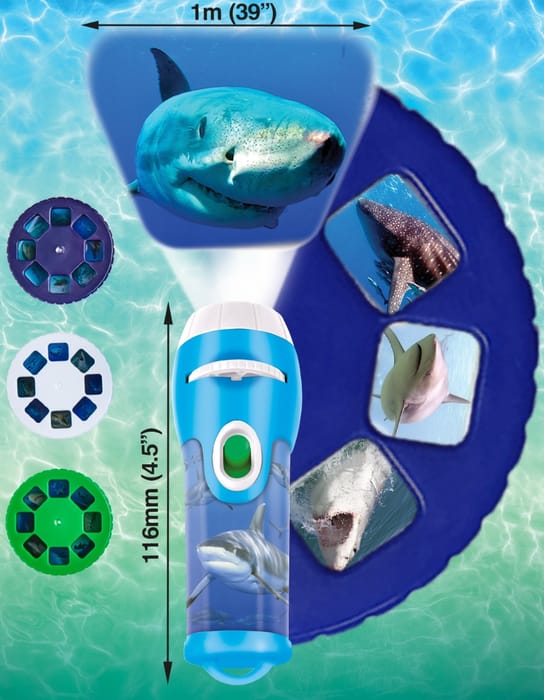 Torch Projector with Slides - Sharks
