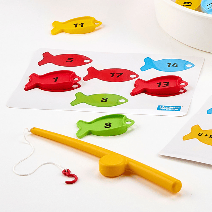 Math Fishing Game with Activity Cards
