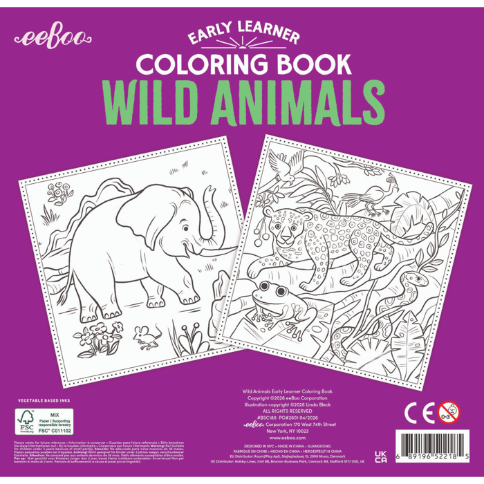 Colouring Book - Wild Animals