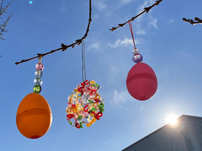 Plastic Easter Eggs H: 4.5 cm, 24 pcs