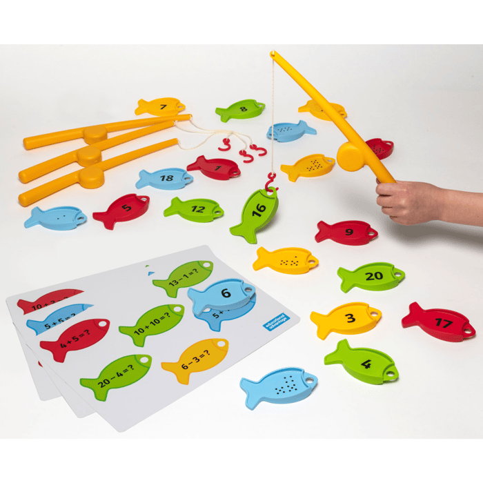 Math Fishing Game with Activity Cards