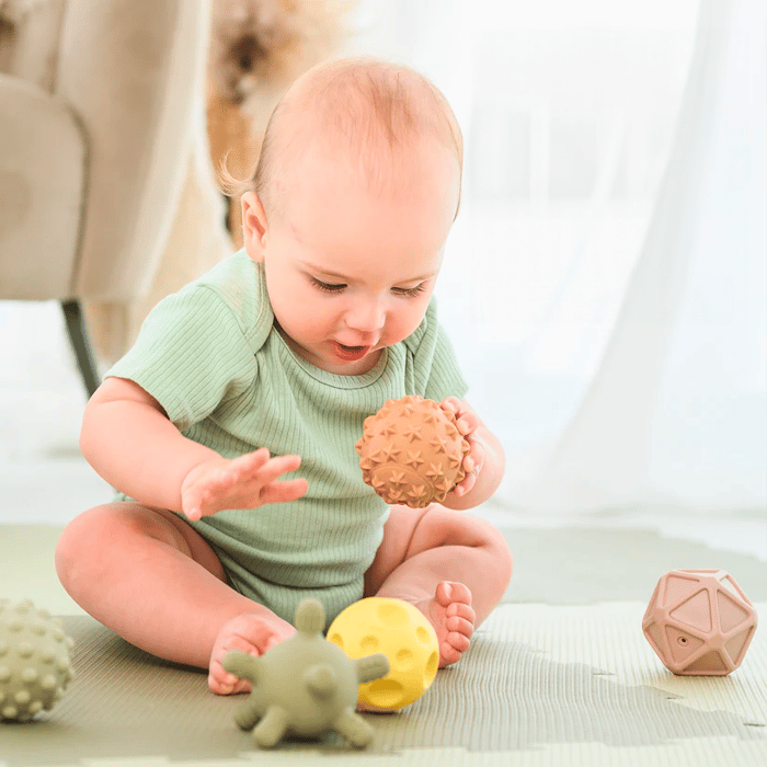 Sensory Mini Balls - Boho Chic, 6 pcs