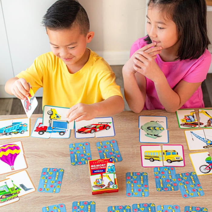 Memory Match & Make - Vehicles