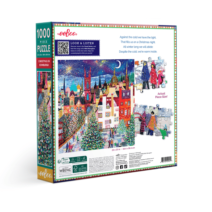 1000-Piece Puzzle - Christmas in Edinburgh