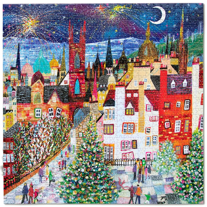 1000-Piece Puzzle - Christmas in Edinburgh