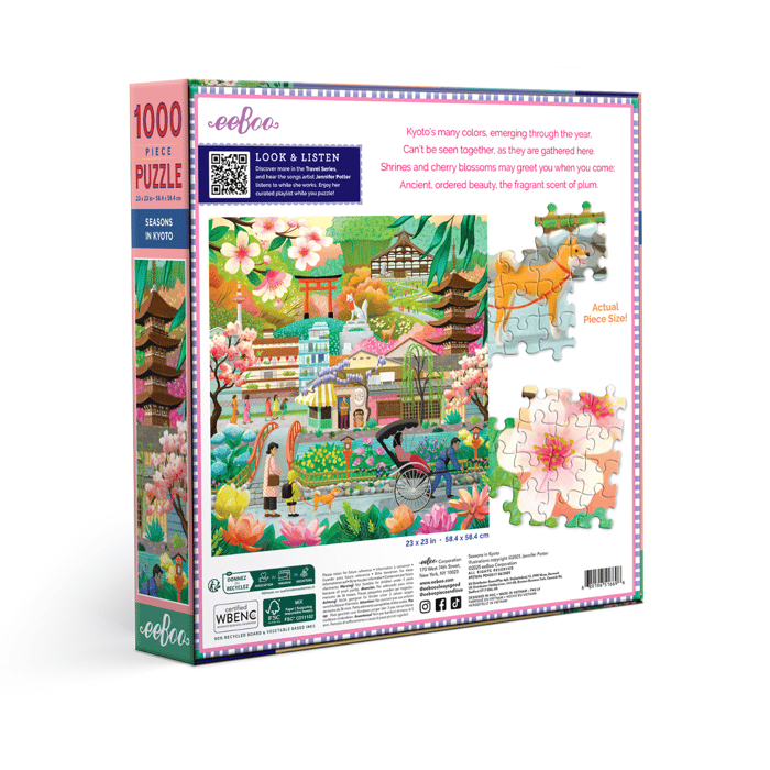 Puzzle with 1,000 pcs - Seasons in Kyoto