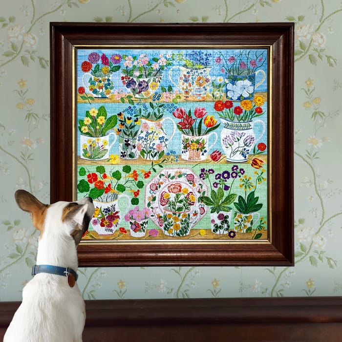 Puzzle with 1,000 pcs - Floral Cupboard