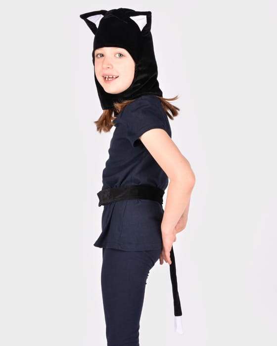 Cat Costume - Hood with Tail, size 3-5 years