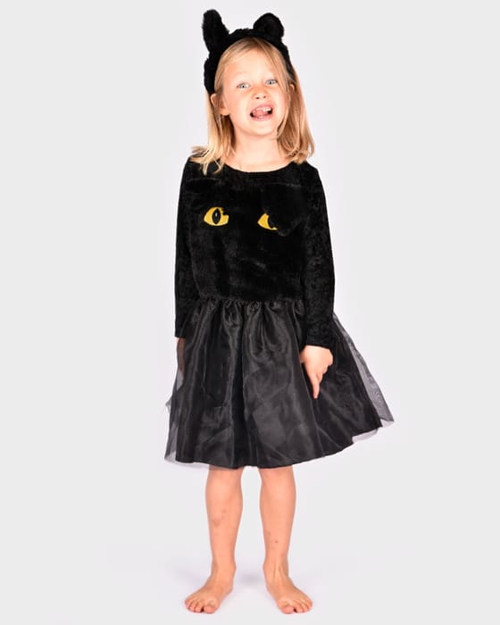 Cat Dress with Ears, size 4-6 years