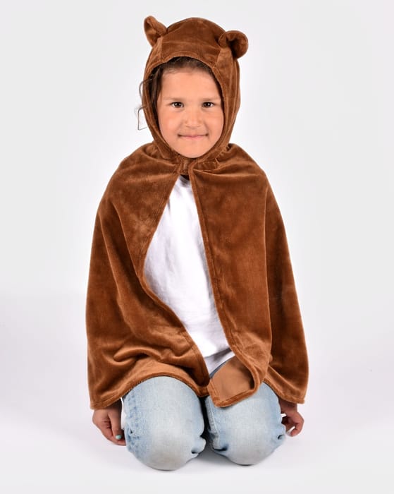 Bear Costume Cape, size 3-8 years