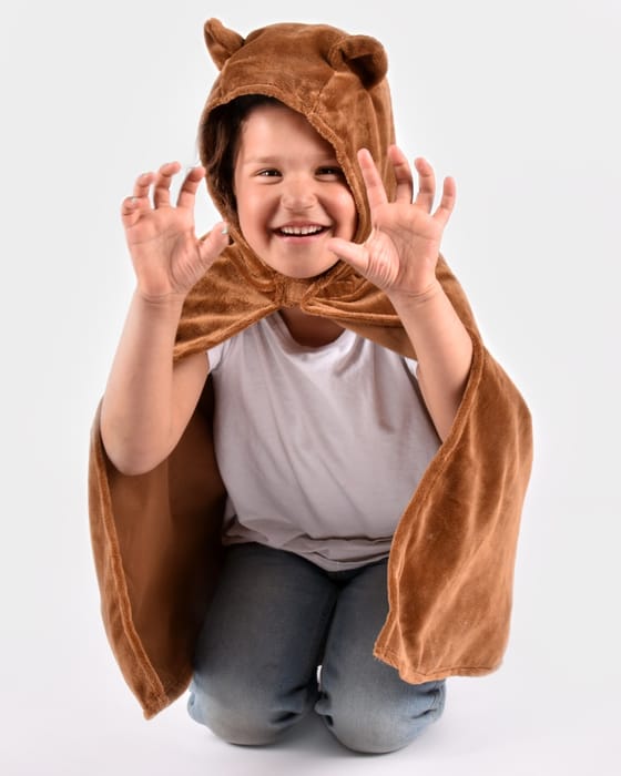 Bear Costume Cape, size 3-8 years