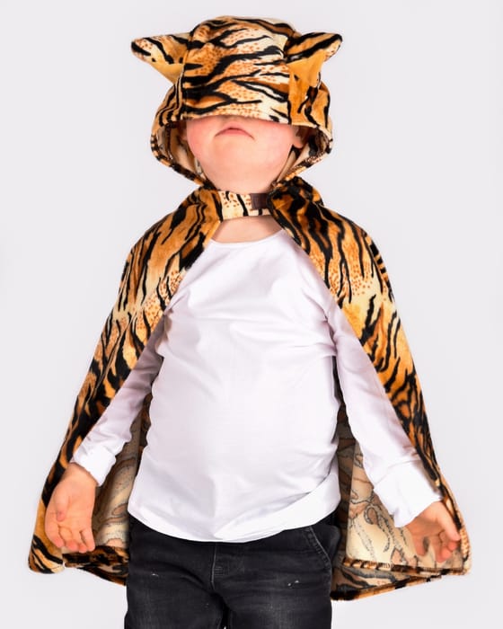 Tiger Costume Cape, size 3-8 years