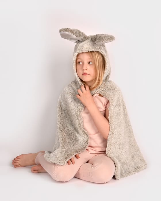 Rabbit Costume Cape, size 3-8 years