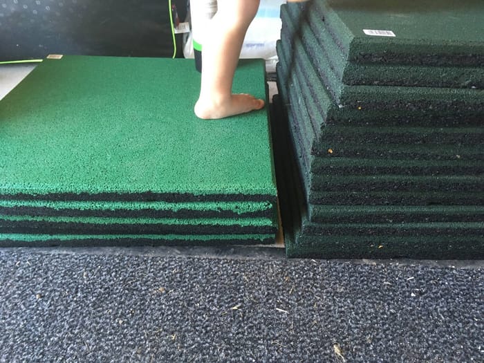 Safety Mat 50 x 50 cm / 25 mm Thick - Green