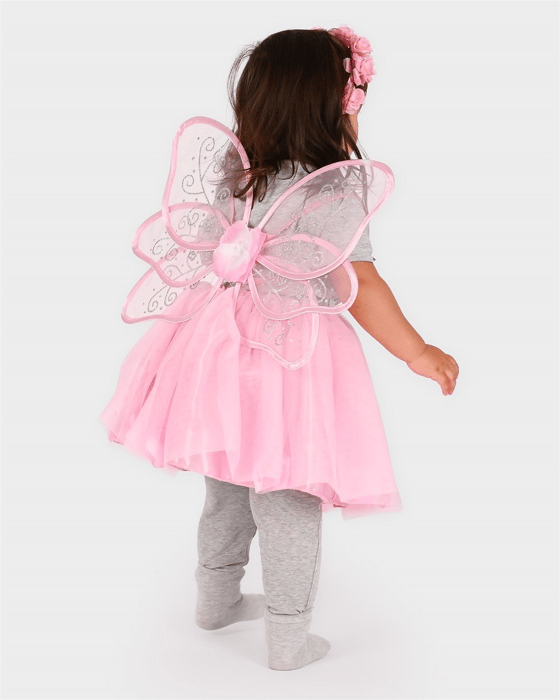 Skirt & Wings - Pink, Size 2-4 Years