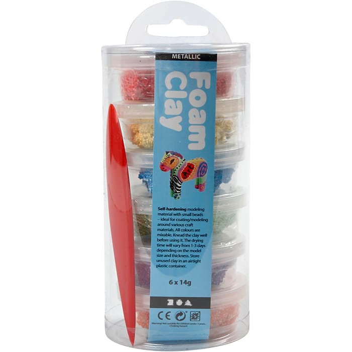 Foam Clay 6x14 gr - Metallic
