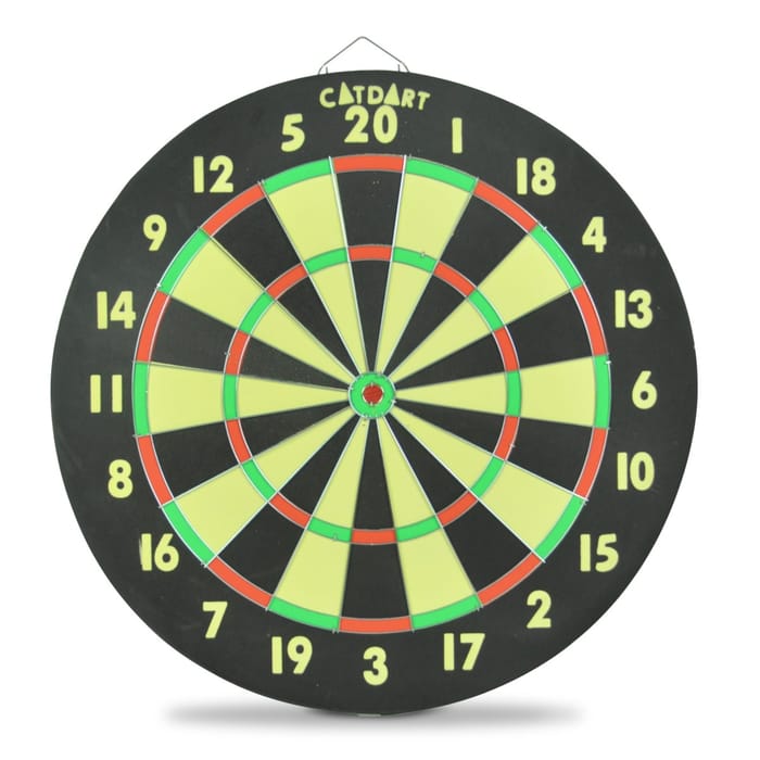 Dart Board incl. Darts - Reversible