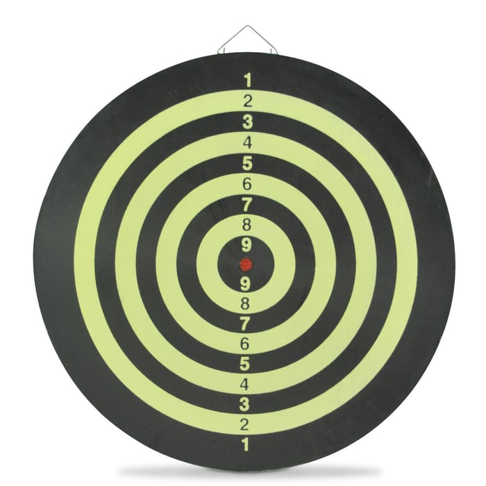 Dart Board incl. Darts - Reversible