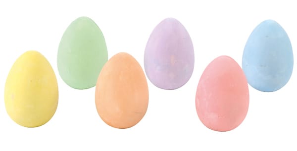 Sidewalk Chalk - Eggs, 6 pcs