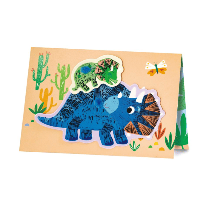 Scratch Art Greeting Cards - Dinosaurs, 3 pcs