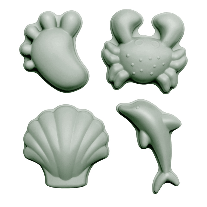 Silicone Sand Moulds - Nordic Colours, 4 pcs