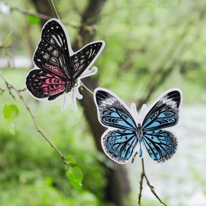 Scratch Art Stickers - Butterflies, 4 pcs