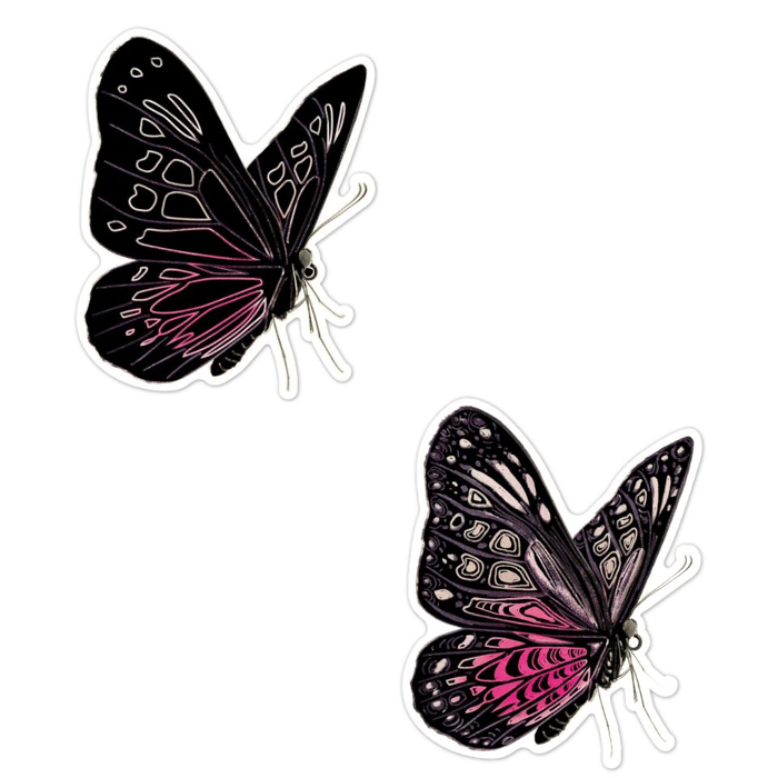 Scratch Art Stickers - Butterflies, 4 pcs