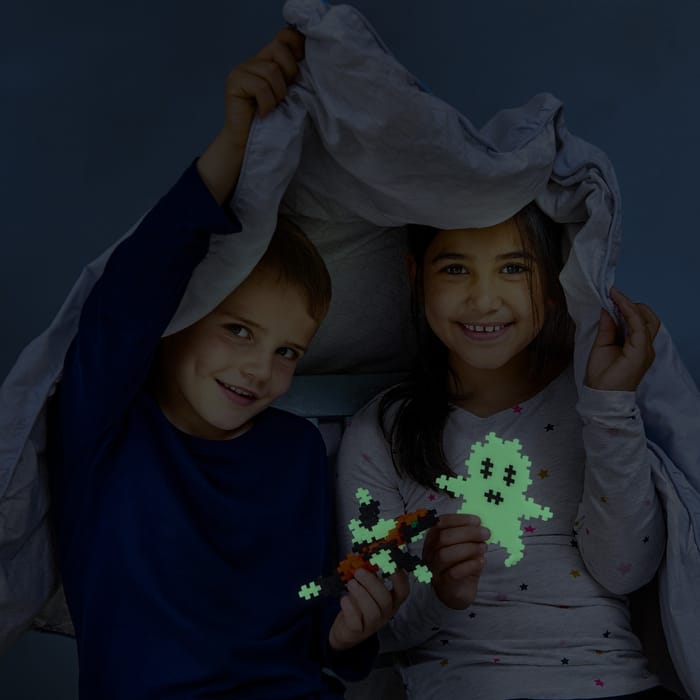 Plus-Plus - Glow-in-the-Dark Mix, 300 pcs