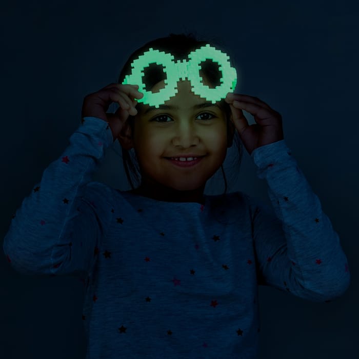 Plus-Plus - Glow-in-the-Dark Mix, 300 pcs