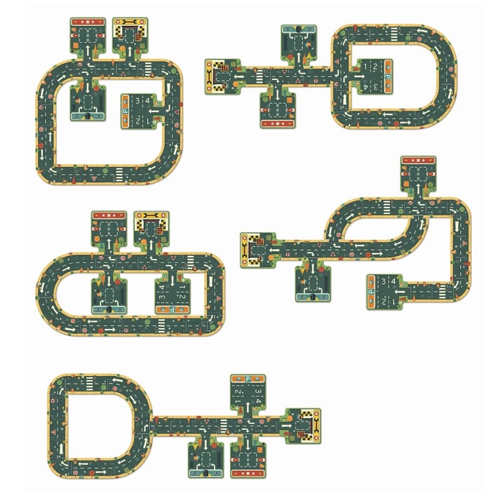 Floor Puzzle - Roads, 21 pcs