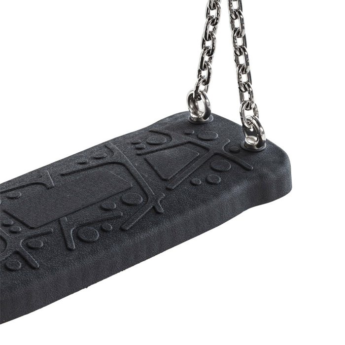 Flat Rubber Swing Seat + Chain, 2 metres