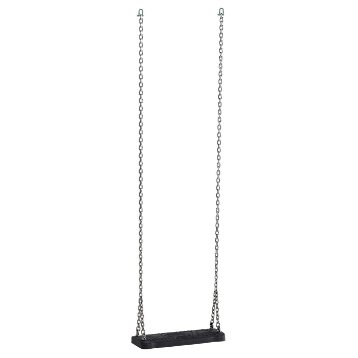 Flat Rubber Swing Seat + Chain, 2 metres