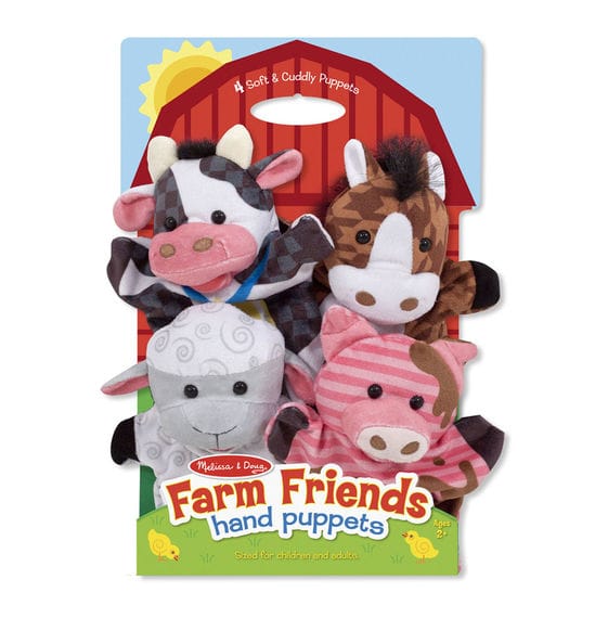 Hand Puppets - Farm Friends, 4 pcs
