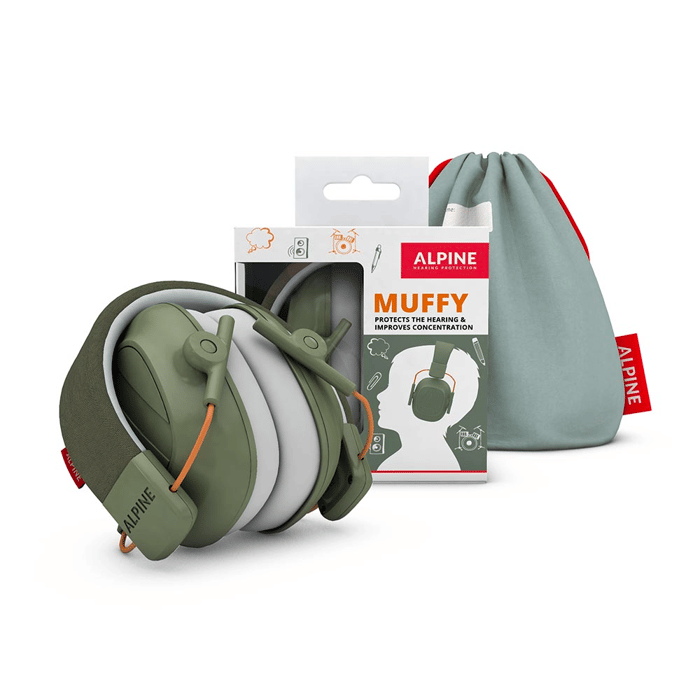 Muffy Kids Earmuffs 5-12 yrs - Green