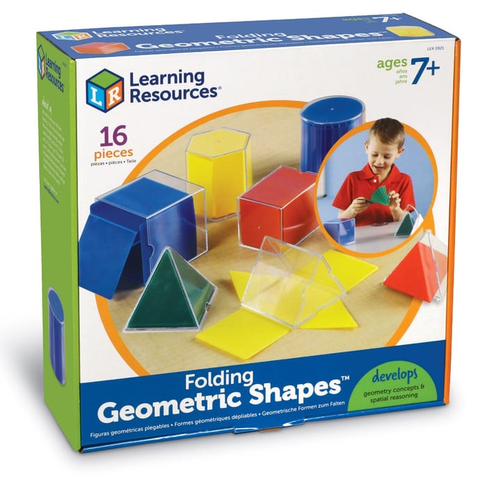 Hands-on Geometry Folding Shapes Kit, 16 pcs