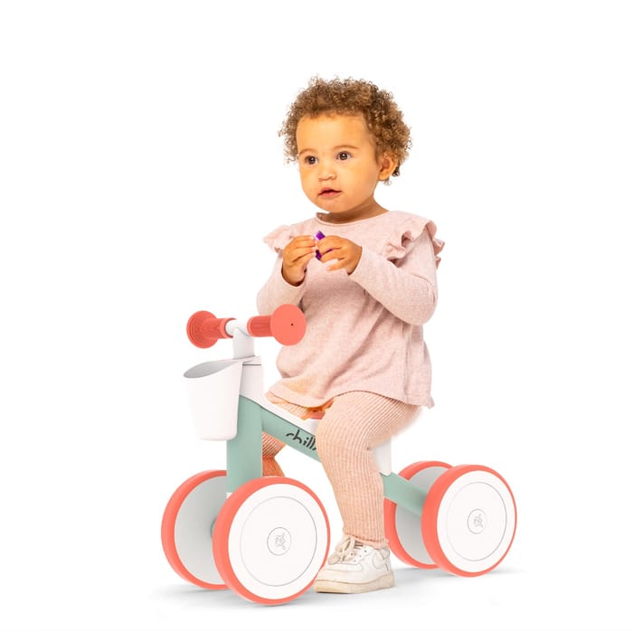 Balance/Push Bike Quadi Racer - Coral