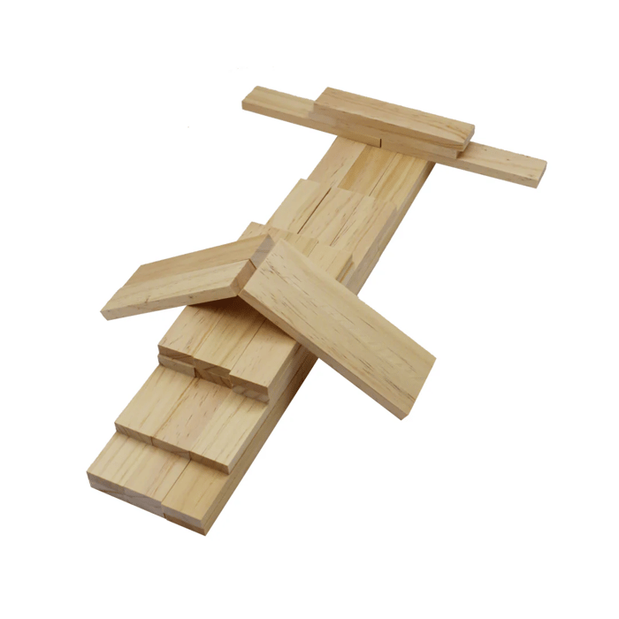 Wooden Building Blocks - Natural, 1,000 pcs