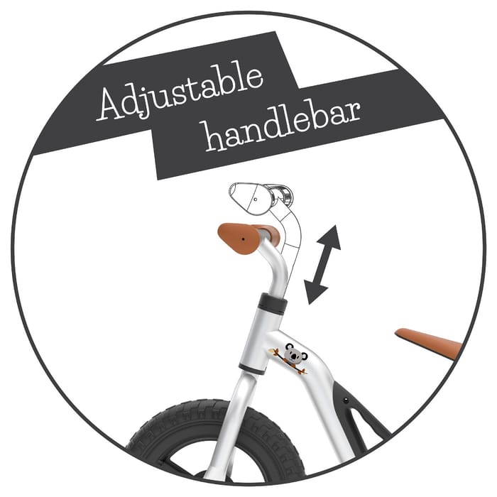 Balance Bike Charlie - Silver (18 mos - 4 yrs)