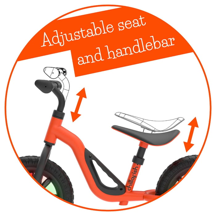 Balance Bike Charlie GLOW - Orange (18 m - 4 yrs)