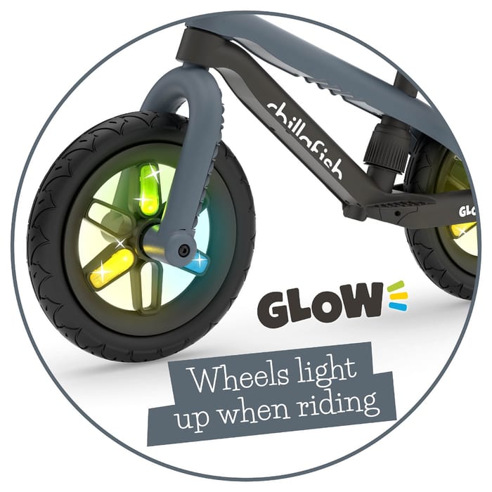Balance Bike BMXie GLOW - Anthracite (2-5 yrs)
