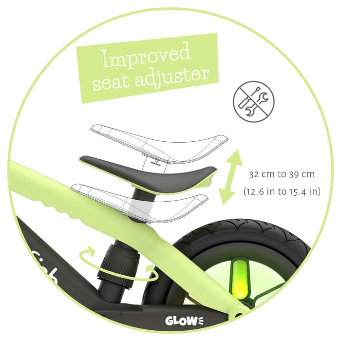 Balance Bike BMXie GLOW - Pistachio (2-5 yrs)