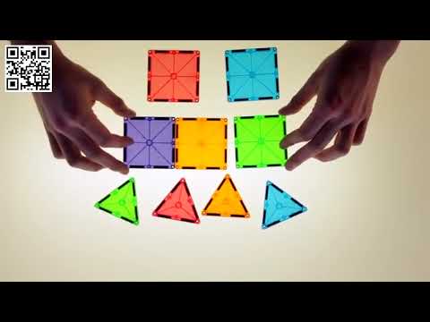 Magna-Tiles | Clear Colours, 100 pcs