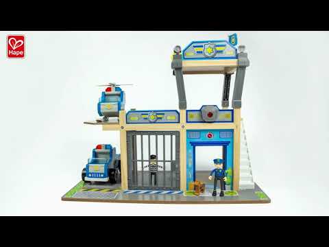 Wooden Metro Police Department Play Set, 13 pcs