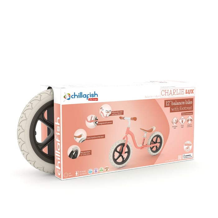 Balance Bike Charlie LUX - Coral (2-5 yrs)